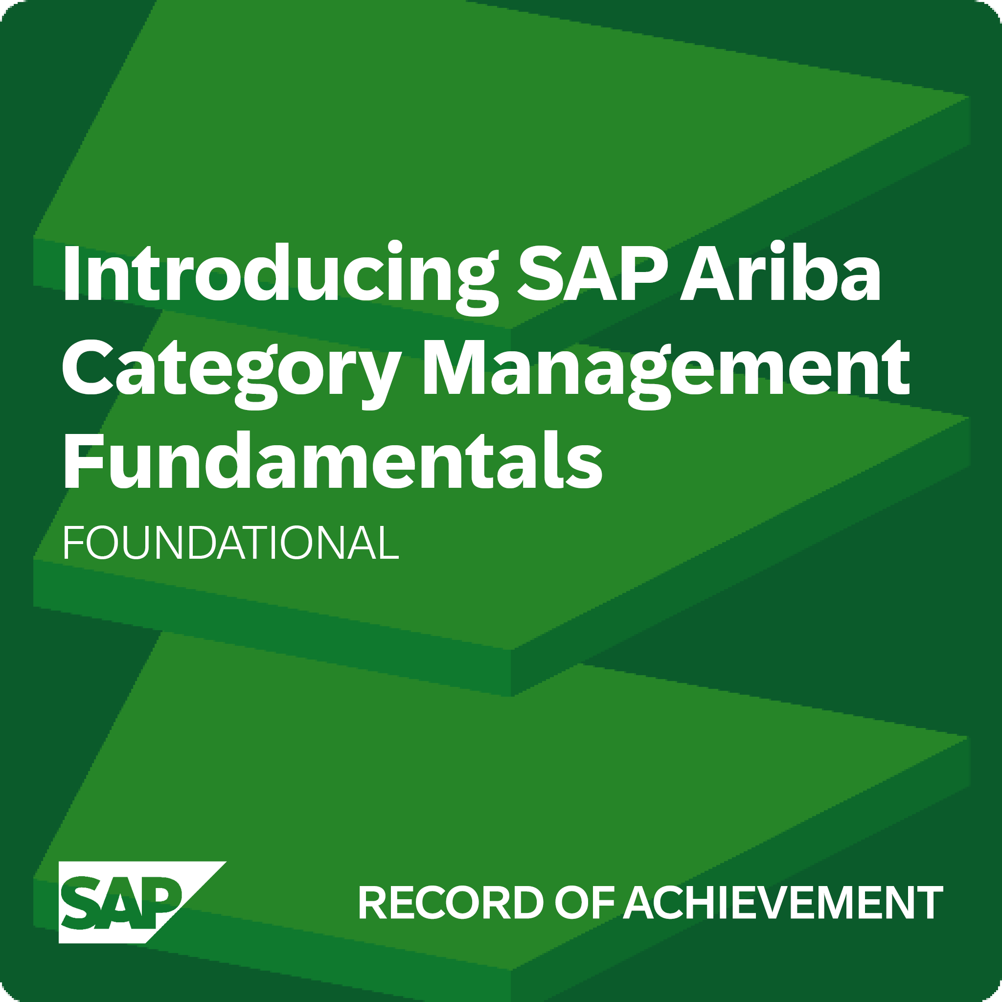 Introducing SAP Ariba Category Management Fundamentals - Record of Achievement