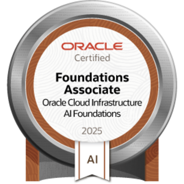 View Requirements Oracle Cloud Infrastructure 2025 Certified AI Foundations Associate