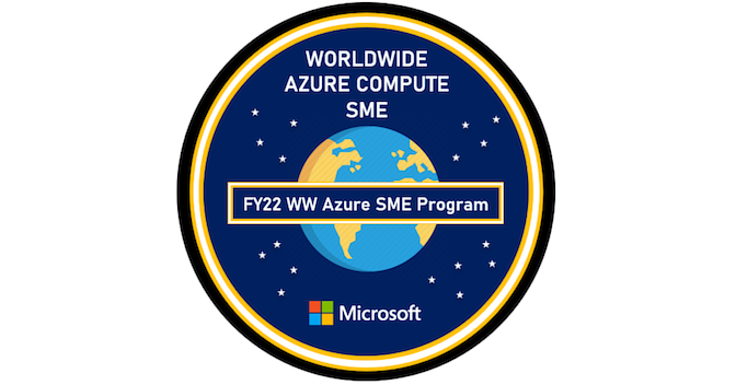 WW Azure Technical Community - Subject Matter Expert - Compute - Credly