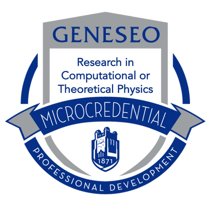 Integrative Curricular Microcredential in Undergraduate Research in Computational or Theoretical Physics