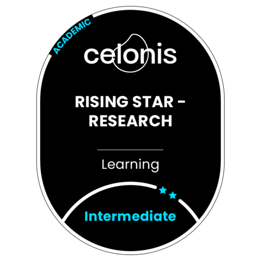 Process Mining Rising Star - Research - Credly