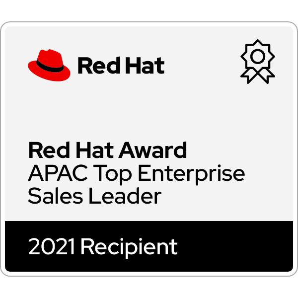 2021 Red Hat APAC Top Enterprise Sales Leader