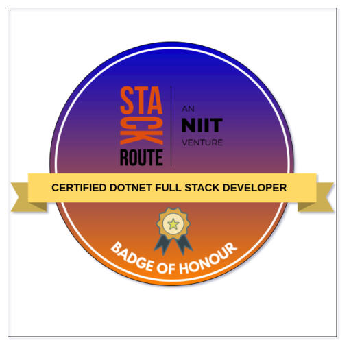 Certified .NET Full Stack Developer - Credly