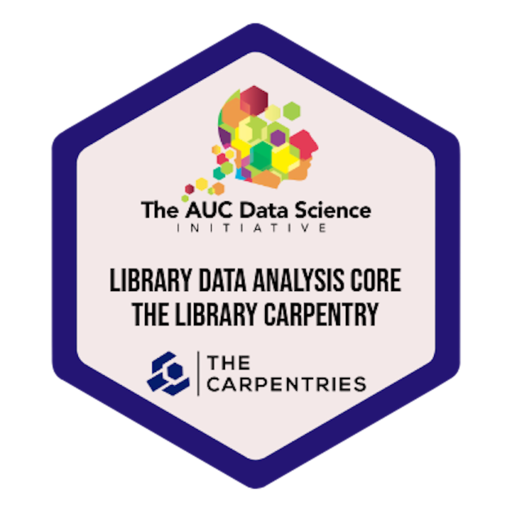 Library Data Analysis with Carpentries - Credly