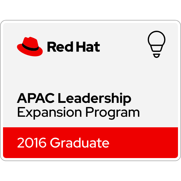2016 Red Hat APAC Leadership Expansion Program