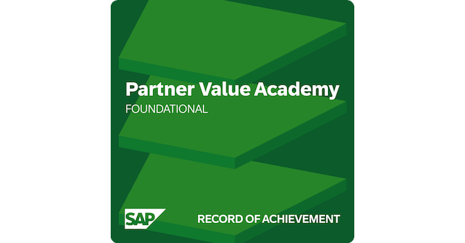 Partner Value Academy - Record of Achievement - Credly