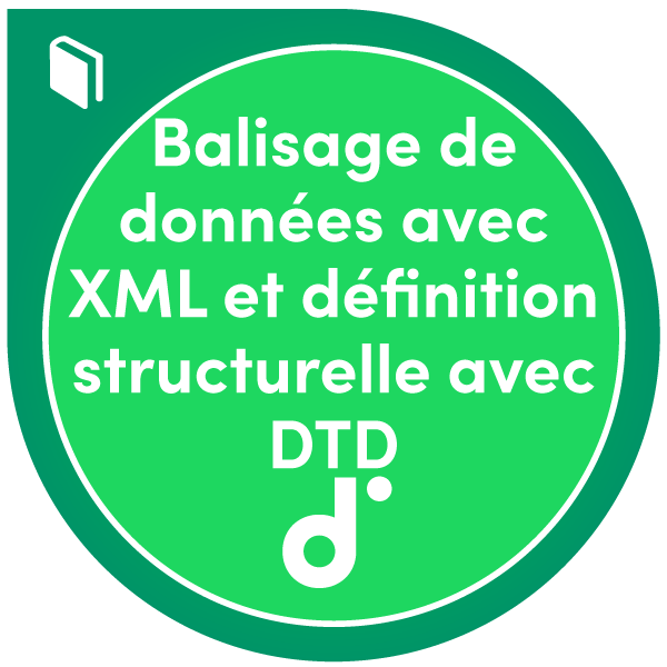 Participation au cours : Balisage de données avec XML et définition structurelle avec DTD