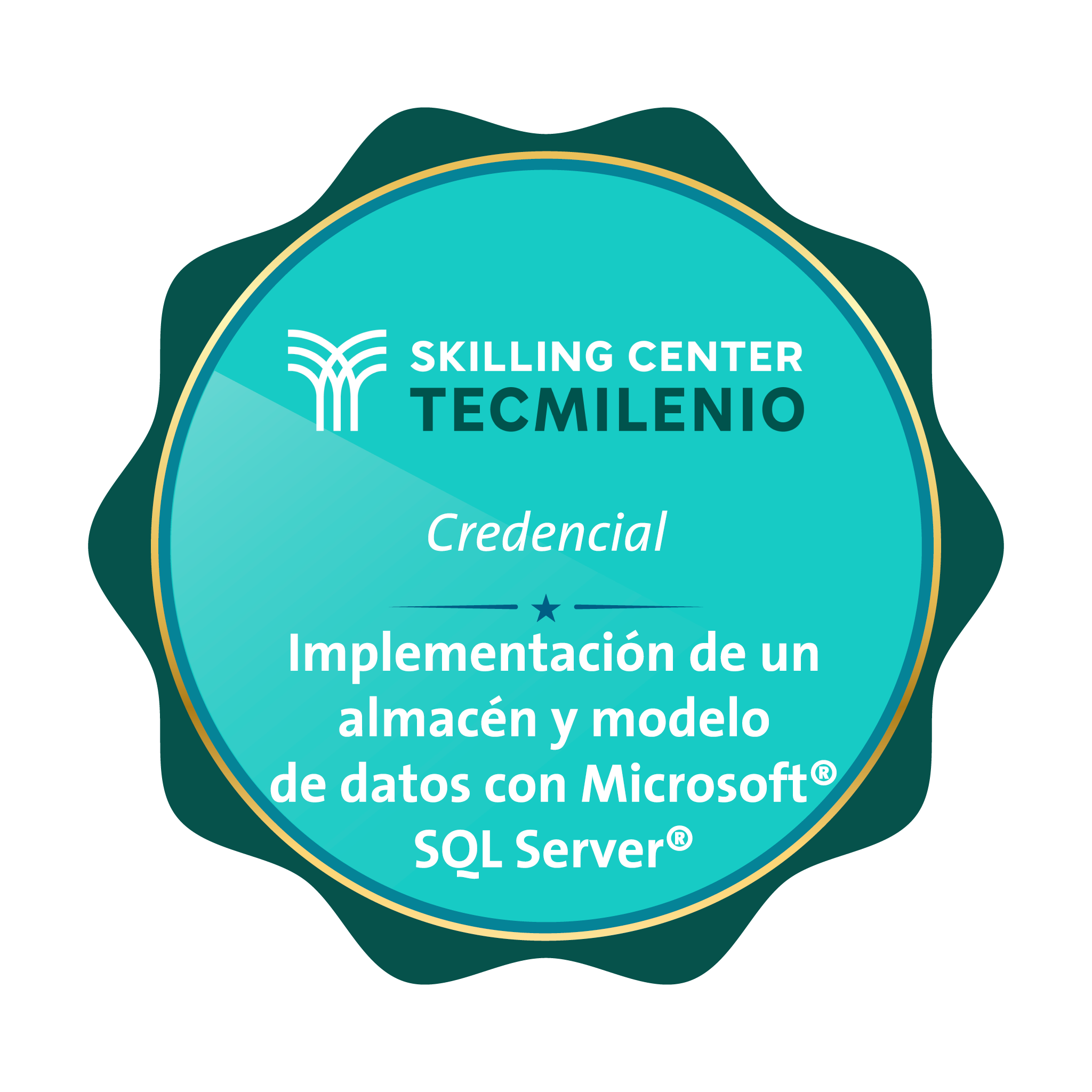 Credencial Implementación de un almacén y modelo de datos con Microsoft® SQL Server®
