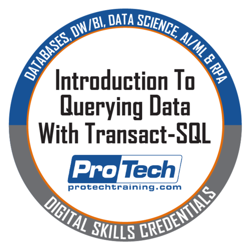 Introduction To Querying Data With Transact-SQL - Credly
