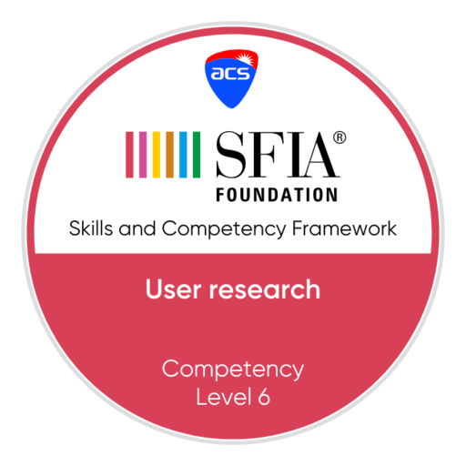 User research - Competency - Level 6 - Credly