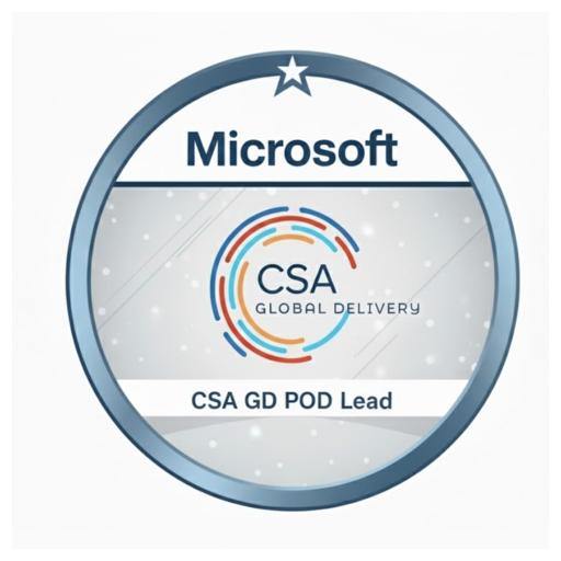 Microsoft CSA GD POD Lead - Credly