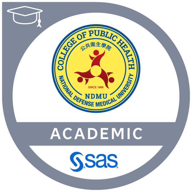 SAS - National Defense Medical University Academic Specialization in Advanced Medical Data Analytics