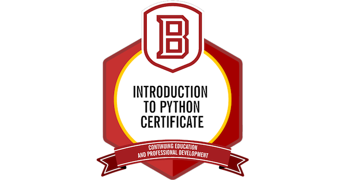 Introduction to Python Certificate - Credly