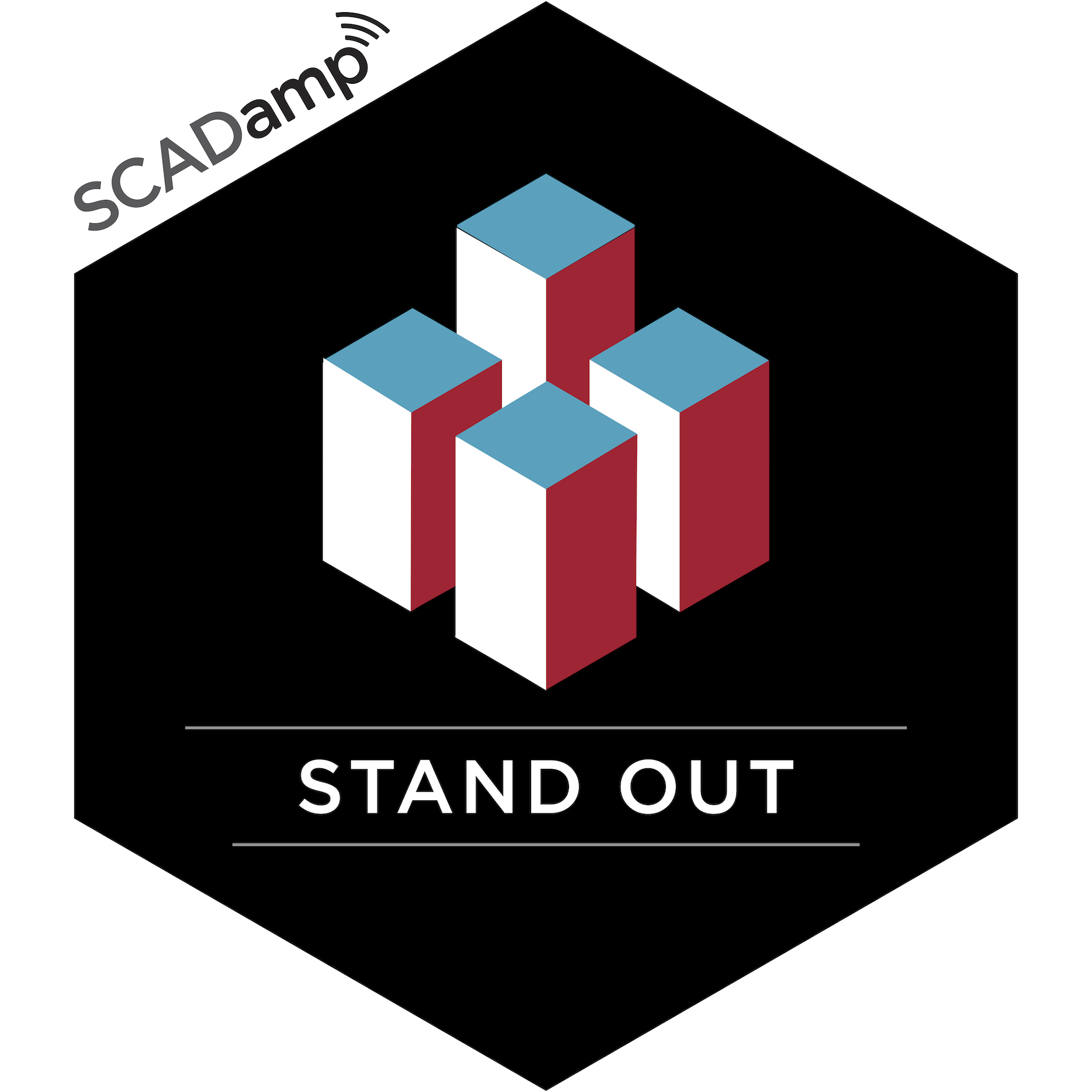 SCADamp: STAND OUT Badge