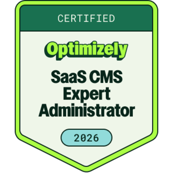 Optimizely SaaS CMS Certified Administrator 2025