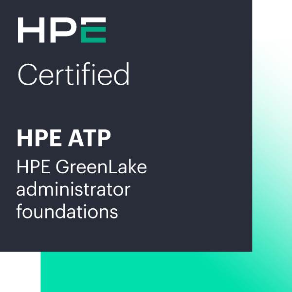 HPE ATP - HPE GreenLake administrator foundations