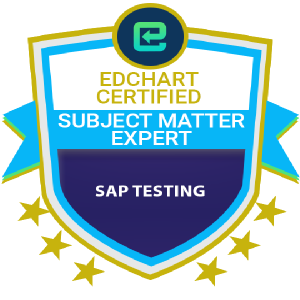 Edchart Certified SAP Testing Subject Matter Expert