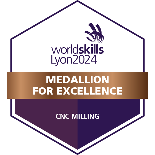 WorldSkills Lyon 2024 - Medallion for Excellence - CNC Milling