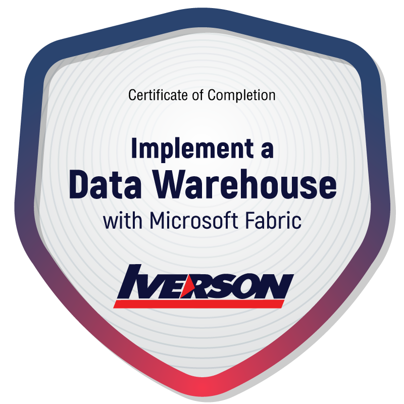 Implement a data warehouse with Microsoft Fabric - Credly