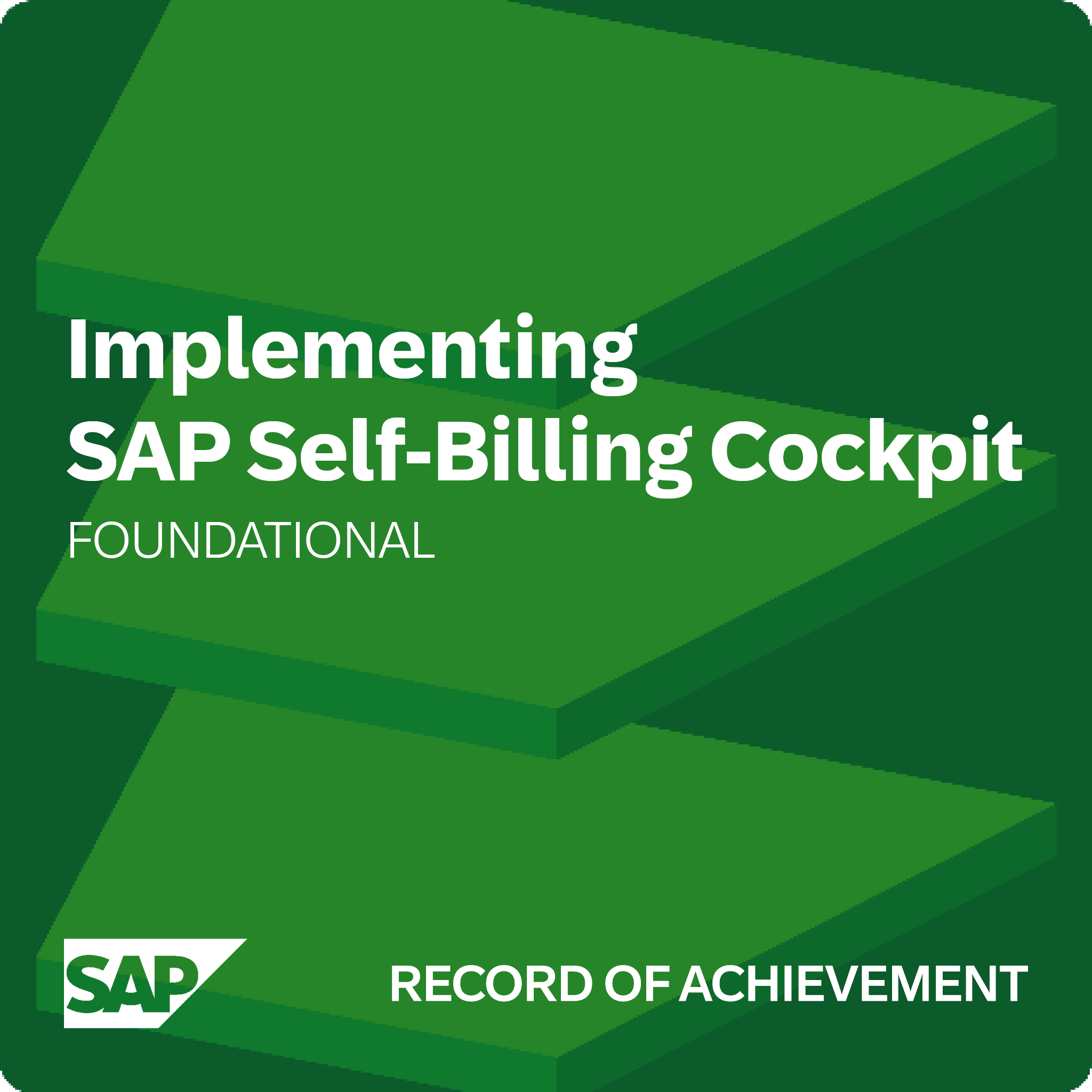 Implementing SAP Self-Billing Cockpit - Record of Achievement