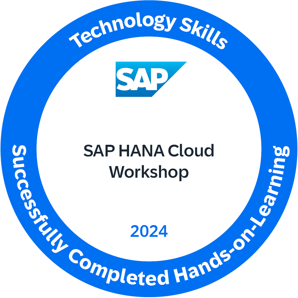 Technology Skills 2024 - SAP HANA Cloud Workshop