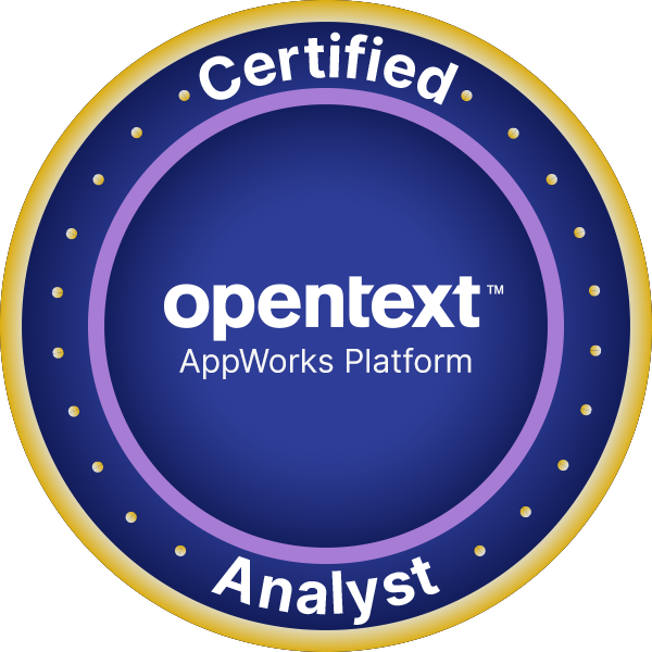 OpenText Certified Analyst - AppWorks Platform