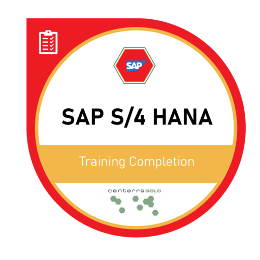 SAP S/4 HANA Training Completion Credly