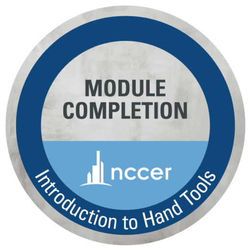 NCCER Introduction to Hand Tools (00103) Credly