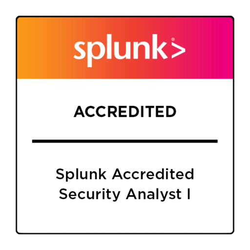 Splunk Accredited Security Analyst I - Credly