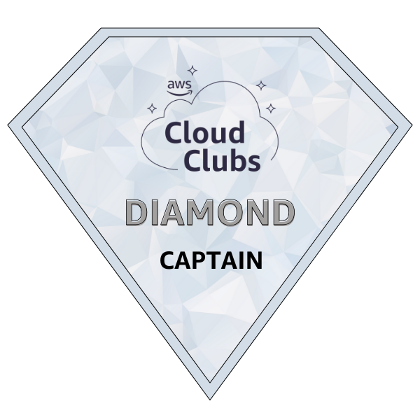 AWS Cloud Club Captain: Diamond Level