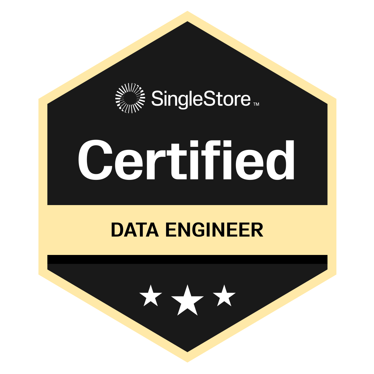 SingleStore Data Engineer Course Completion Badge