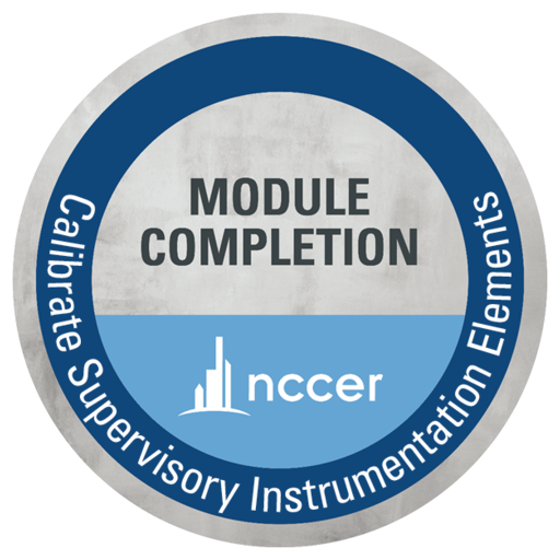 NCCER Calibrate Supervisory Instrumentation Elements (51401) Credly