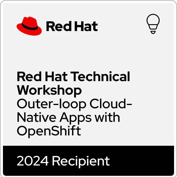 Red Hat Technical Workshop - Outer-loop Cloud-Native Apps with OpenShift