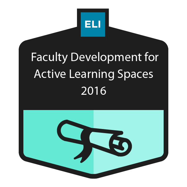 EDUCAUSE Faculty Development for Active Learning Spaces 2016