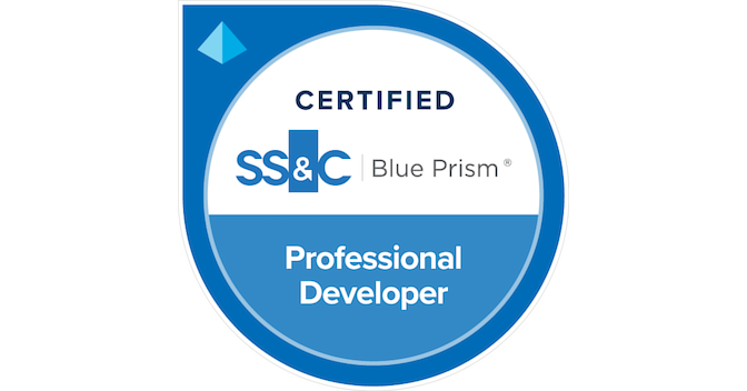 Blue Prism Certified Professional Developer - Credly