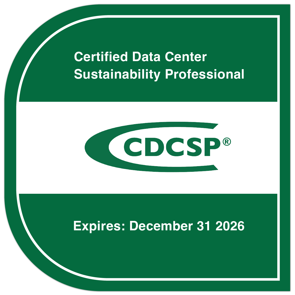 Certified Data Center Sustainability Professional (CDCSP®)