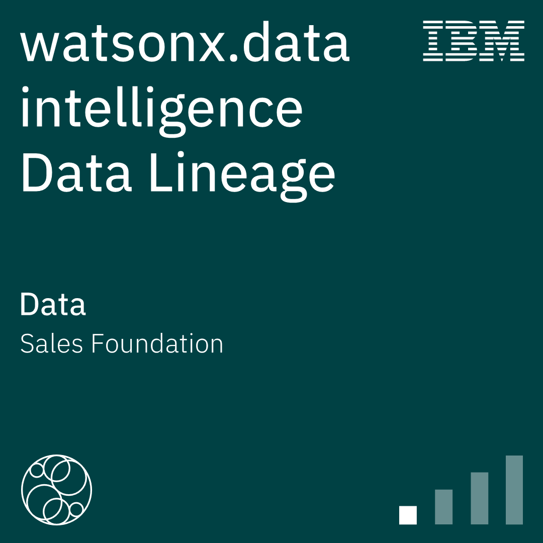 watsonx.data intelligence Data Lineage Sales Foundation