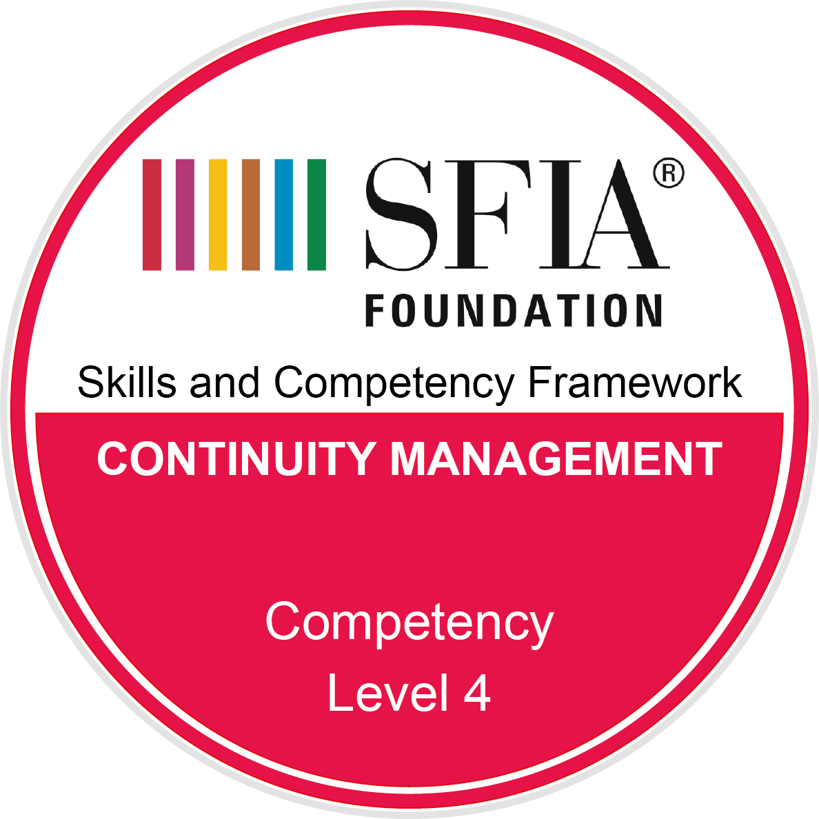 Continuity Management Competency Level 4 Credly