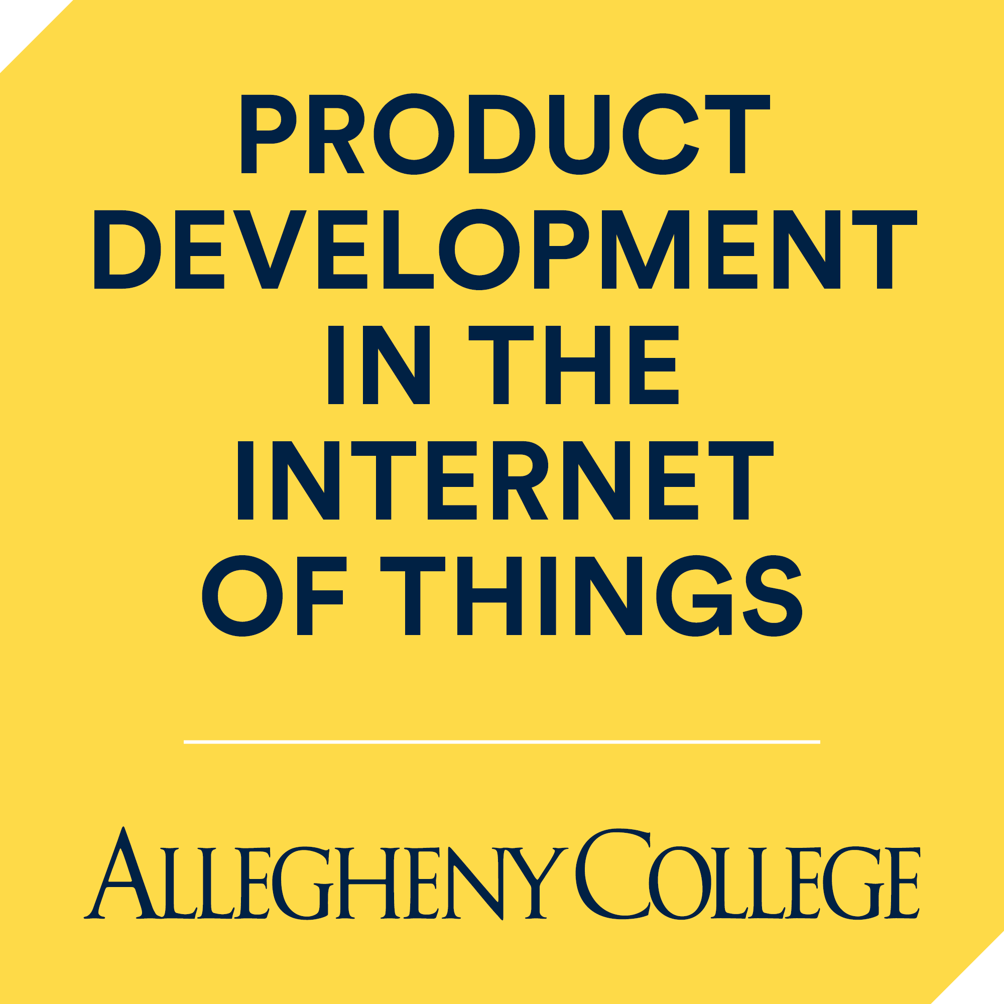 Product Development in the Internet of Things