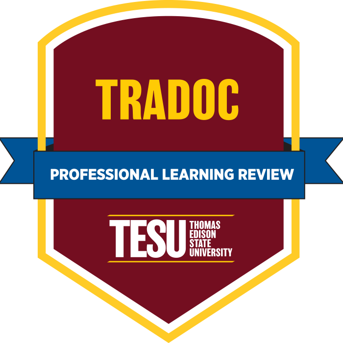 US Army Training and Doctrine Command (TRADOC) - TESU Professional Learning Review