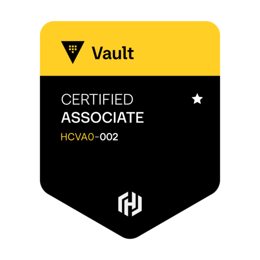 HashiCorp Certified: Vault Associate (002) - Credly