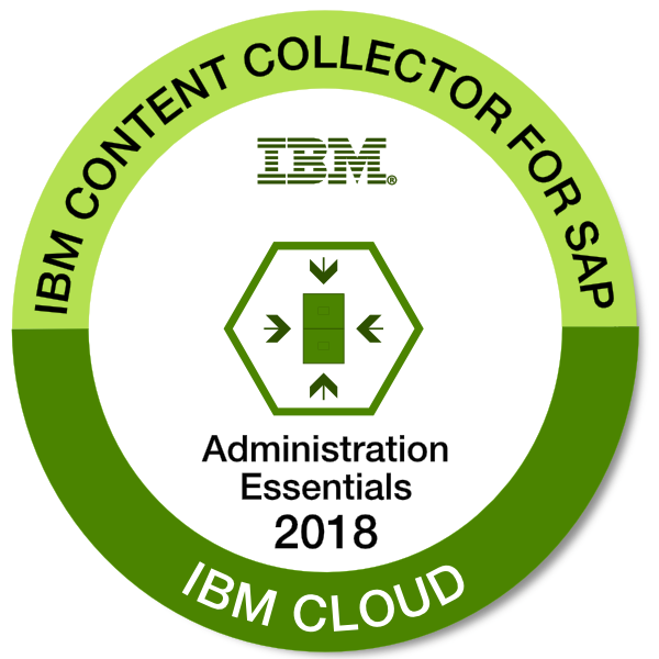 IBM Content Collector for SAP Administration Essentials 2018 Credly