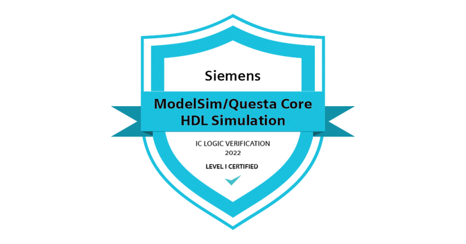 ModelSim/Questa Core HDL Simulation - 2022 - Credly