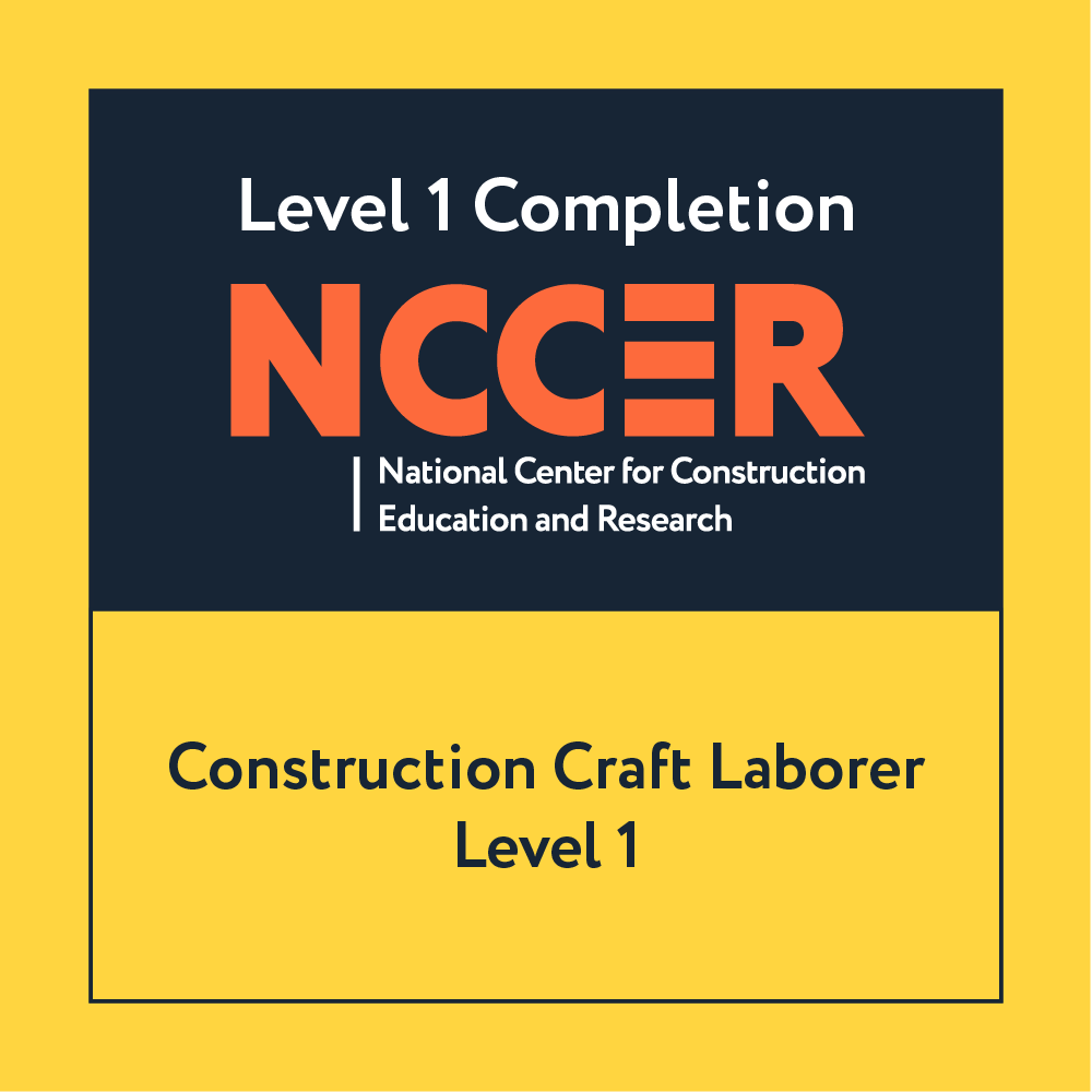 NCCER Construction Craft Laborer Level 1