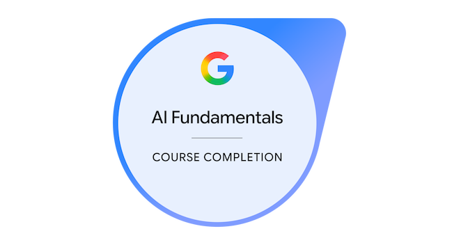 Credly badge artwork for AI Fundamentals