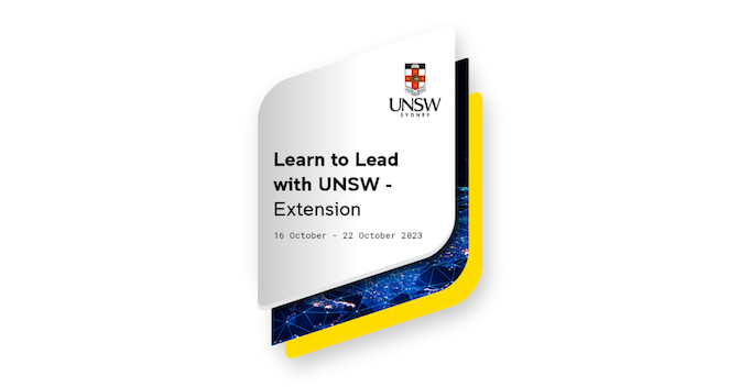 Learn to Lead with UNSW Extension 2023 - Credly