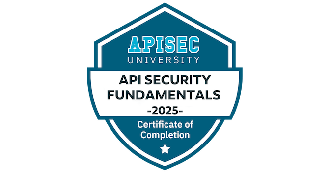 API Security Fundamentals '25 (2 hours) - Credly