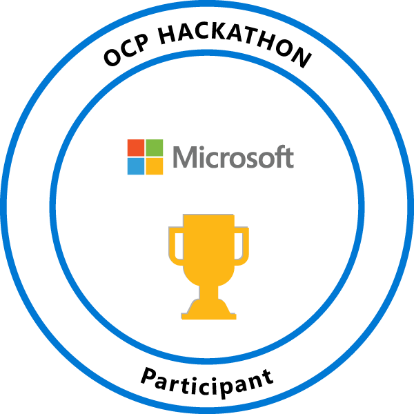 OCP Hackathon Participant Credly