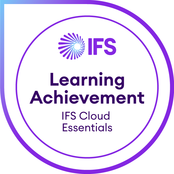 IFS Learning Achievement - IFS Cloud Essentials