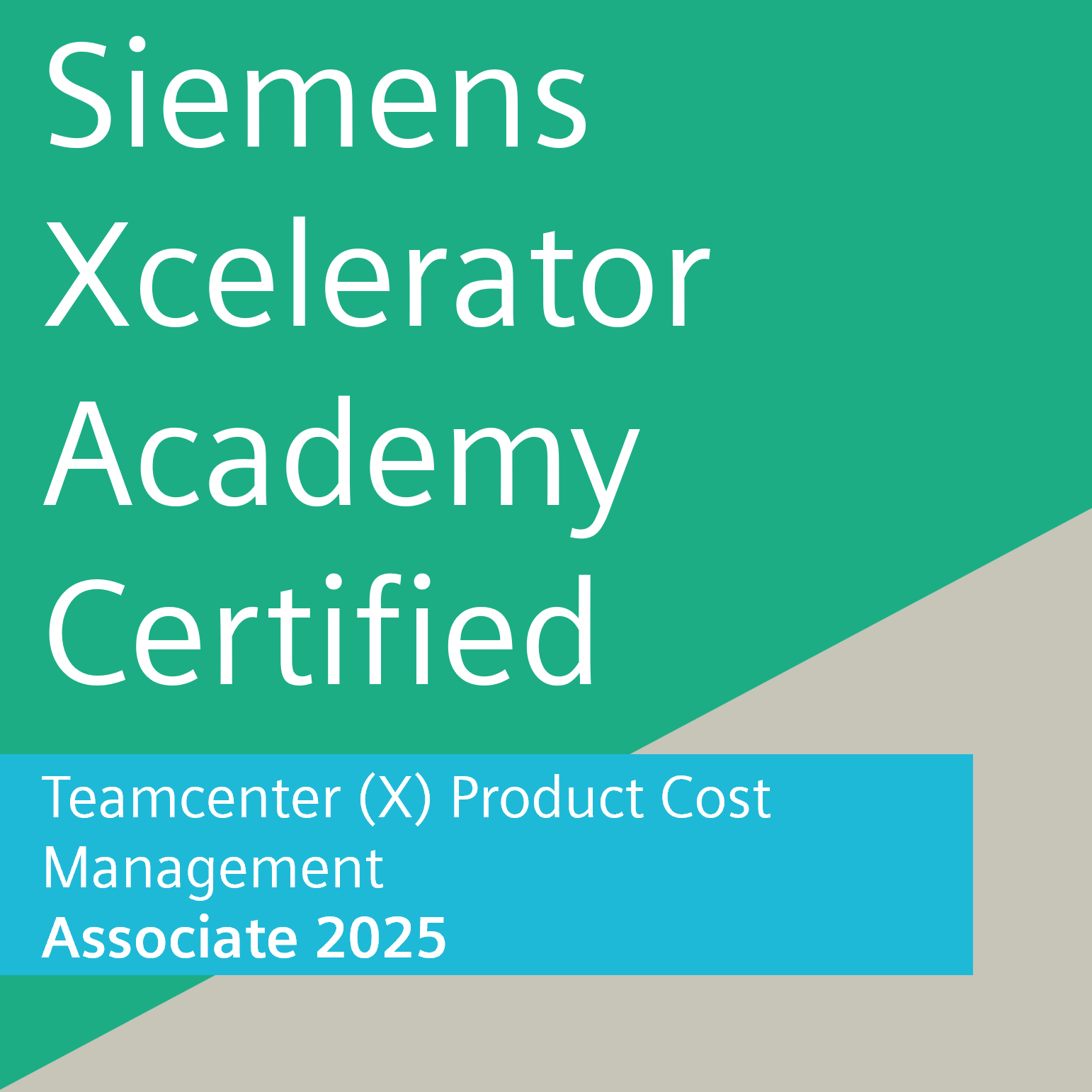 Teamcenter (X) Product Cost Management Certified Associate